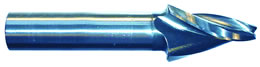 CONC-P - Carbide Conical Tapered End Mill, 15 deg per side