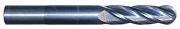 EMCBNTIALN - Carbide End Mill, Ball Nose, TiAlN Coated