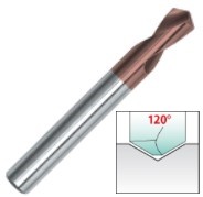 120 Degree HSCo Centring Drills Red X Coated